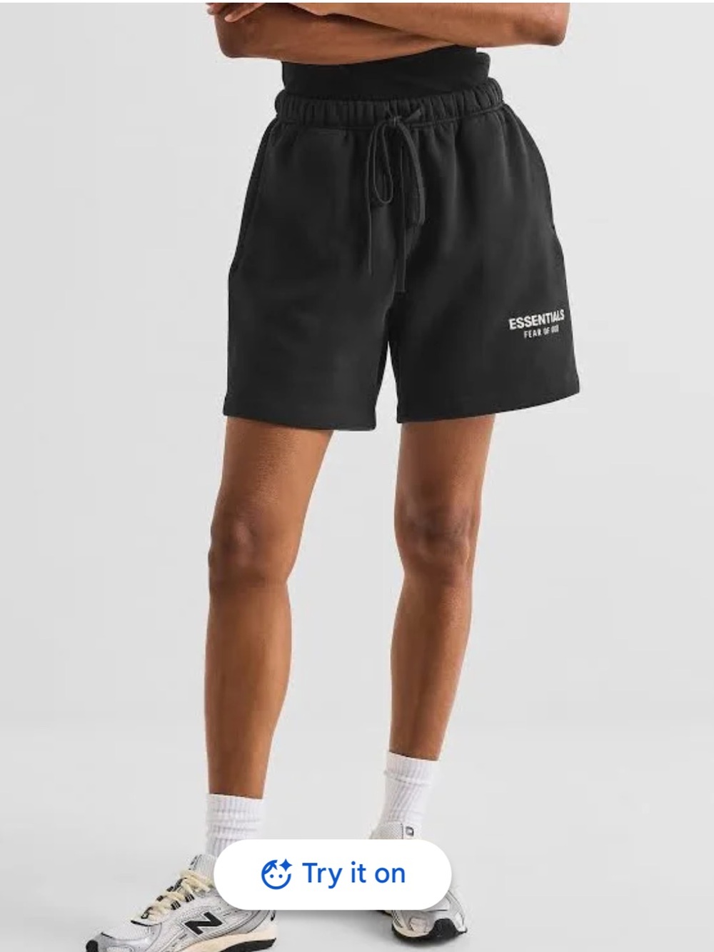 Essentials Fear of God Sweat Black Shorts  sz M